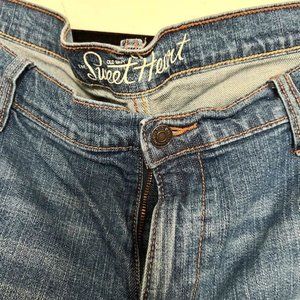 Old Navy Sweetheart Jeans Women's Sz 16 Medium Wash Mid Rise Stretch Denim NWOT